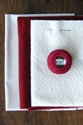 Picture of Special Complete Kit: muslin, batting, Perle cotton, needle, wool backing