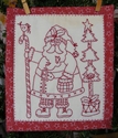 Picture of Homespun Santa Holiday Stitchery Leaflet
