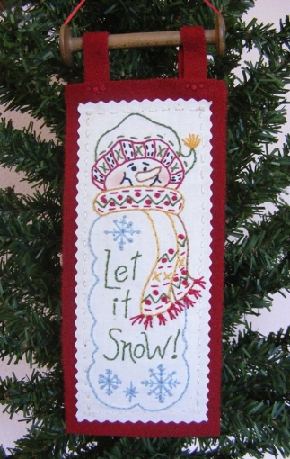 Picture of Bobbin Snowman Embroidery Ornament