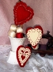 Picture of Lacey Heart Trio - Wool Applique Complete Kit