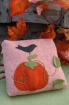 Picture of Autumn Pumpkin Pin Cushion Pillow - Wool Applique Pattern - Shipped