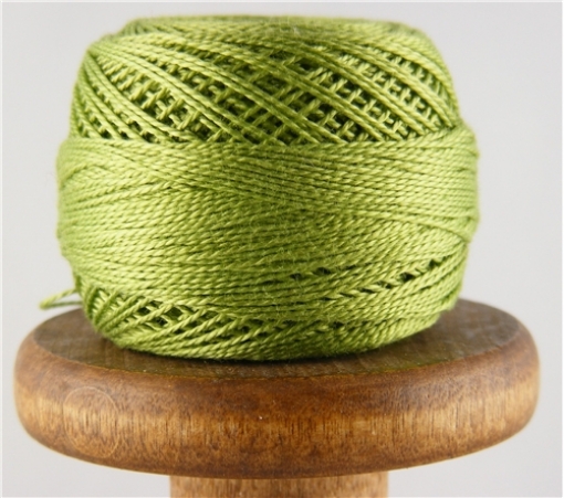 Picture of DMC #8 Perle Cotton - Very Light Avocado Green #471