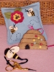 Picture of Sewing Bee Pin Cushion - Wool Applique Pattern - Shipped