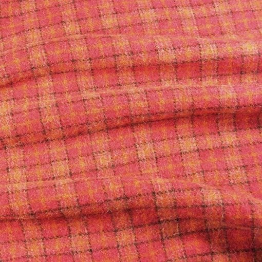 Poppy Plaid 100% Pre Felted Wool