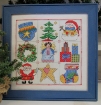 Picture of Christmas Nine Patch Counted Cross Stitch