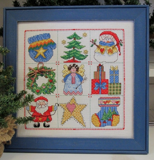Picture of Christmas Nine Patch Counted Cross Stitch