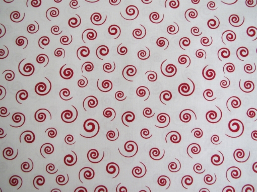 Picture of White Curls Cotton-1 Yard