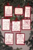 Holiday Words Ornament Collection - Machine Embroidery Pattern - Download