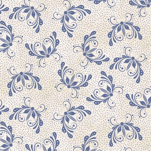 Blue Butterfly Cotton Fabric