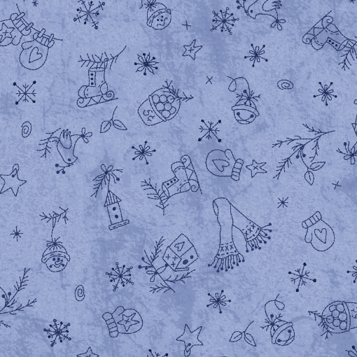 Picture of Snow Happens Snow Things Blue