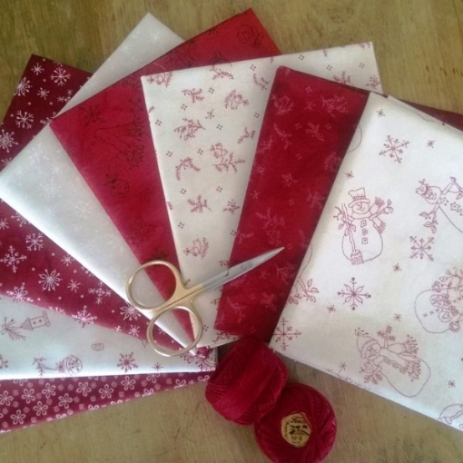 Picture of Red Fat Qtr. Pack - Snow Happens