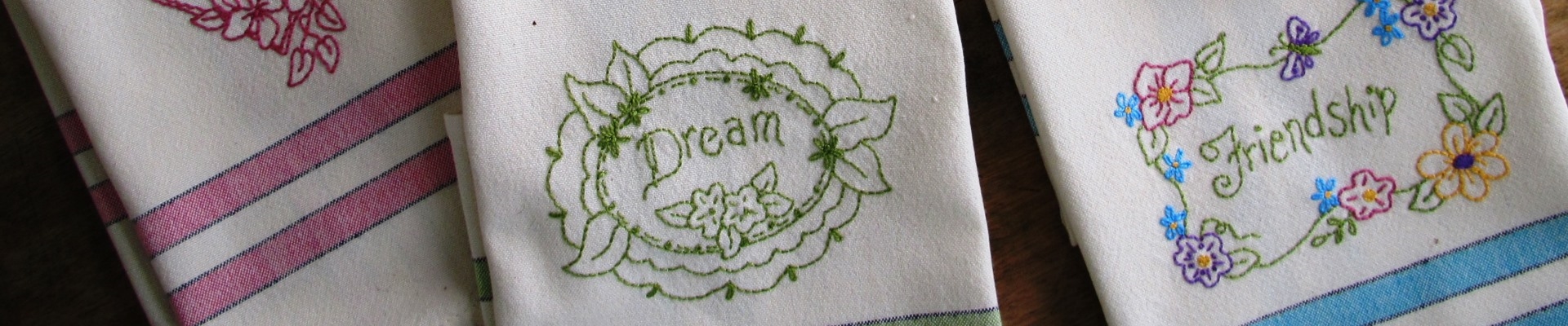 Love, Dream, Friendship Tea Towels