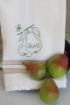 Picture of Fruit & Veggie Pears Tea Towel - Machine Embroidery Pattern - Download