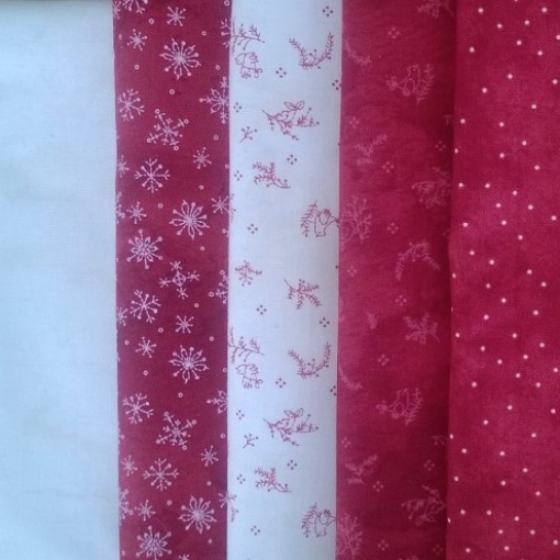 Picture of Snow Happens! Table Runner Fabric Pack - Red
