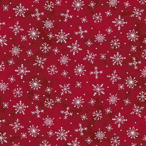 Picture of Snow Happens Snowflakes Red/White