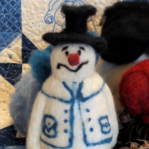 Picture of Snow Happy Snowman - Needle Felting Pattern
