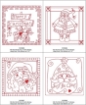 Picture of Classic Red & White Ornaments - Machine Embroidery Pattern - Download