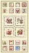 Picture of Tiny Santas & Christmas Words Stack of Christmas Fabrics