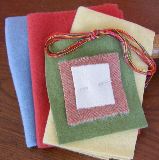 BIG Flowers Pin Cushions - Materials Packet