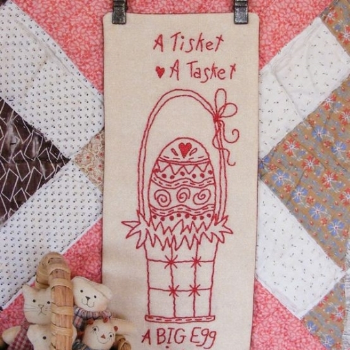 Picture of BIG Egg Basket Hand Embroidery Pattern Download
