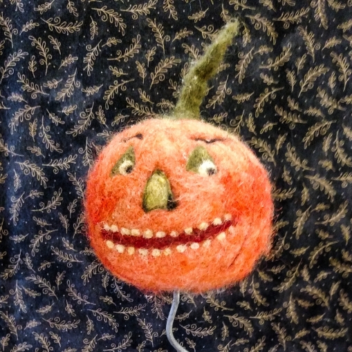 Picture of "Jack in the Box" Pumpkin on Wire