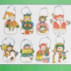 Picture of Snowy Day Snowmen Ornaments - Counted Cross Stitch - Kit
