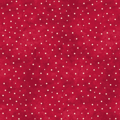 Picture of Sprinkled Dots - Red / Natural Cotton Fabric