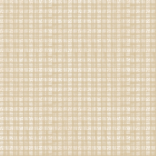 Picture of Dotted Plaid - Natural Cotton Fabric