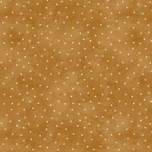 Picture of Scattered Dots Gingerbread Cotton Fabric