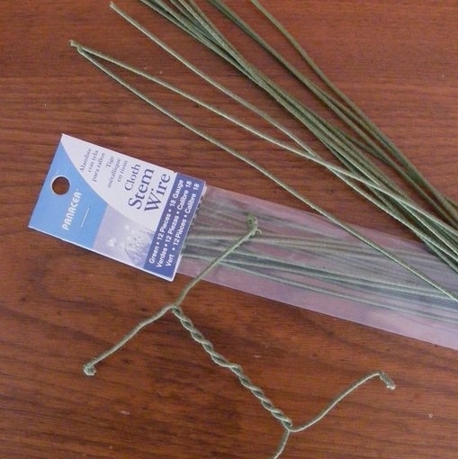 Needle Felting armature wire covered with cloth.