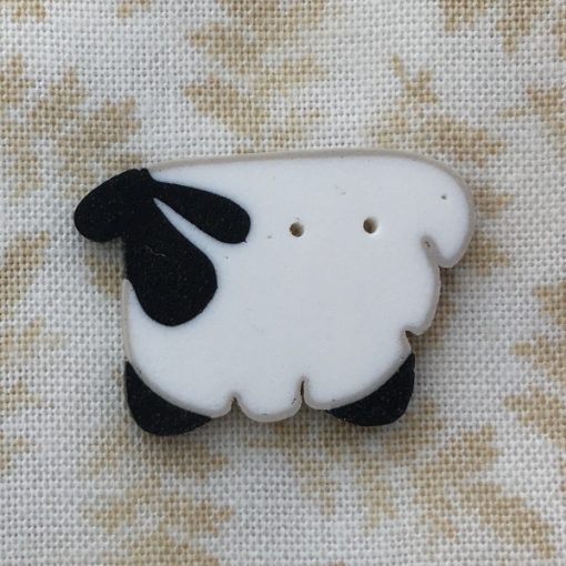 Picture of Fluffy Sheep Button