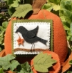 Pumpkin & Crow Pin Cushion Set - Wool Applique Pattern