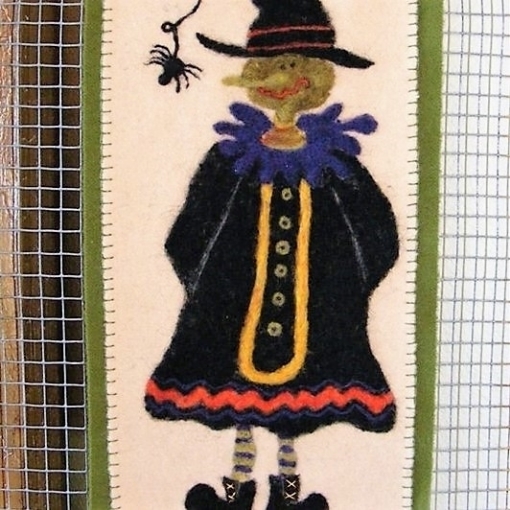 Needle Felted Witch Wall Hanging