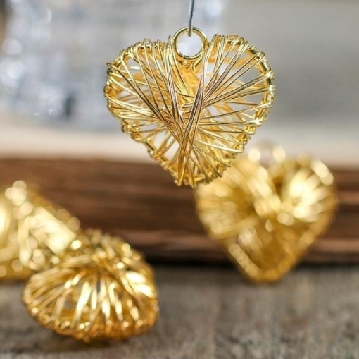 Miniature Gold Hearts