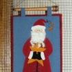 Folksie Santa and Star Hanging - Wool Applique Pattern