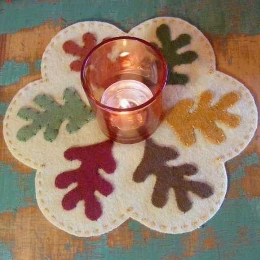 Autumn Leaves Candle Mat