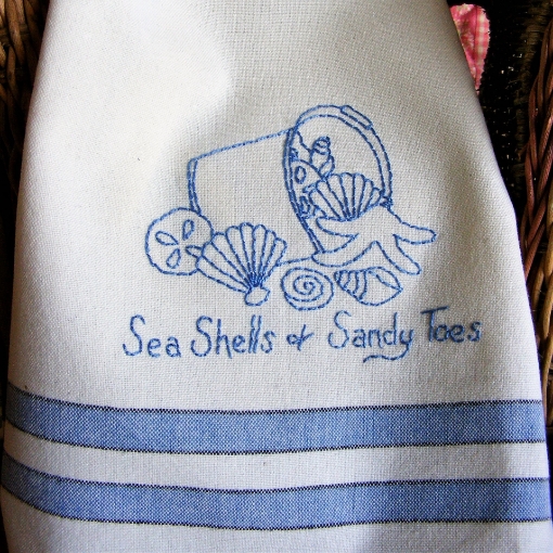 Summer Seashells Embroidery Pattern