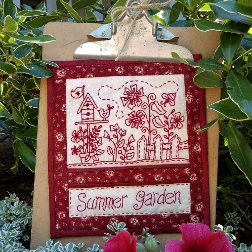 Summer Garden Embroidery Pattern