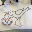 Trick or Treat Crow Embroidery Pattern