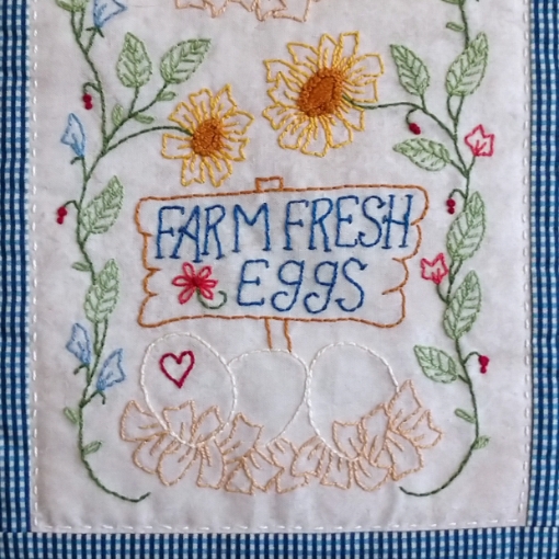 Picture of Farm Fresh Eggs - Hand Embroidery Pattern Shipped