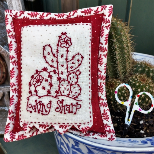 Looking Sharp Pin Cushion - Hand Embroidery Pattern