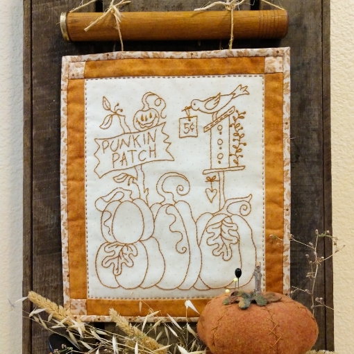 Pumpkin Patch Hand Embroidery Design