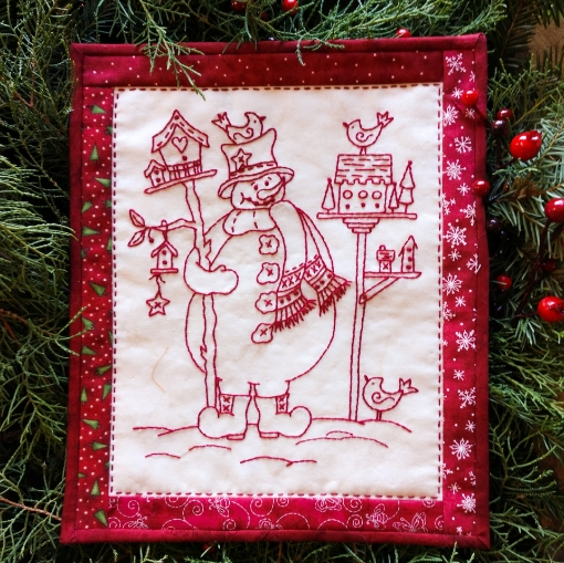 Bird Watcher Snowman Pattern