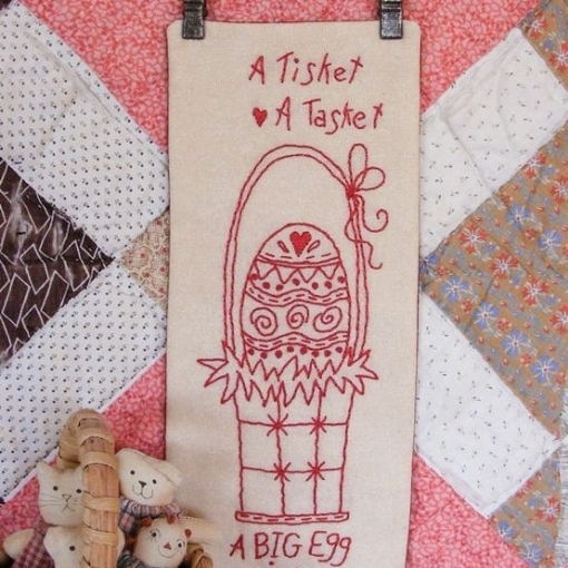 Picture of BIG Egg Basket Machine Embroidery Pattern Download