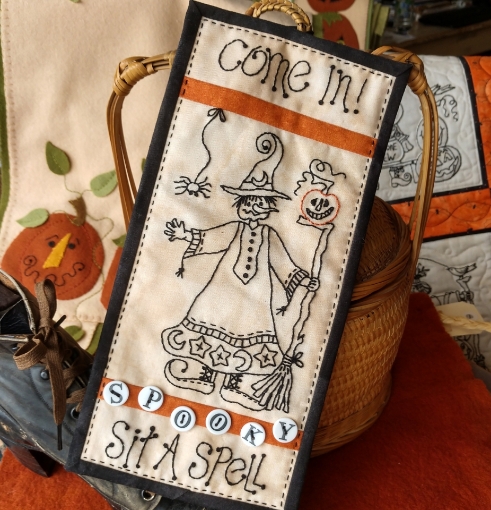Come In! Sit A Spell Machine Embroidery Pattern