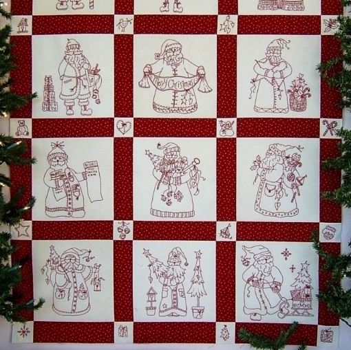 Here Comes Santa Machine Embroidery Pattern