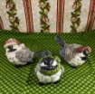 Picture of Woodland Resin Holiday Birds - set of 3