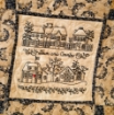 Home and Heart BlackWork Quilt - Machine Embroidery Pattern