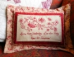 Floral Scroll RedWork Hand Embroidery Pattern