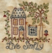 Picture of Live Simply - Machine Embroidery Pattern - Download